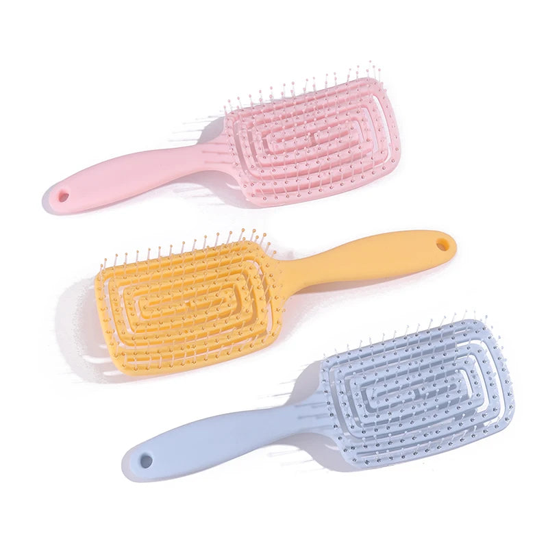 Square-Hollow Hair Comb