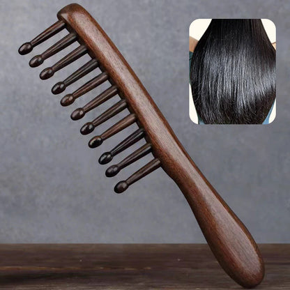 Natural Wooden Comb Anti-Static